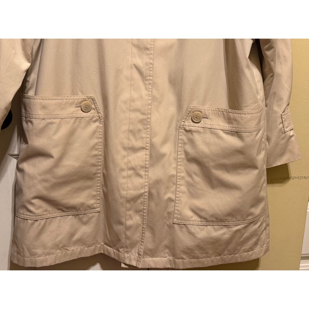 Vintage London Fog Womens 12 Reg Tan Raincoat Removable Liner Khaki Coat - Picture 4 of 15